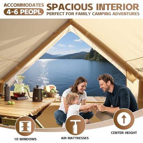 Inflatable Tents for Camping, Blow Up Tent with Hand Pump Large Easy 66 Square gallery