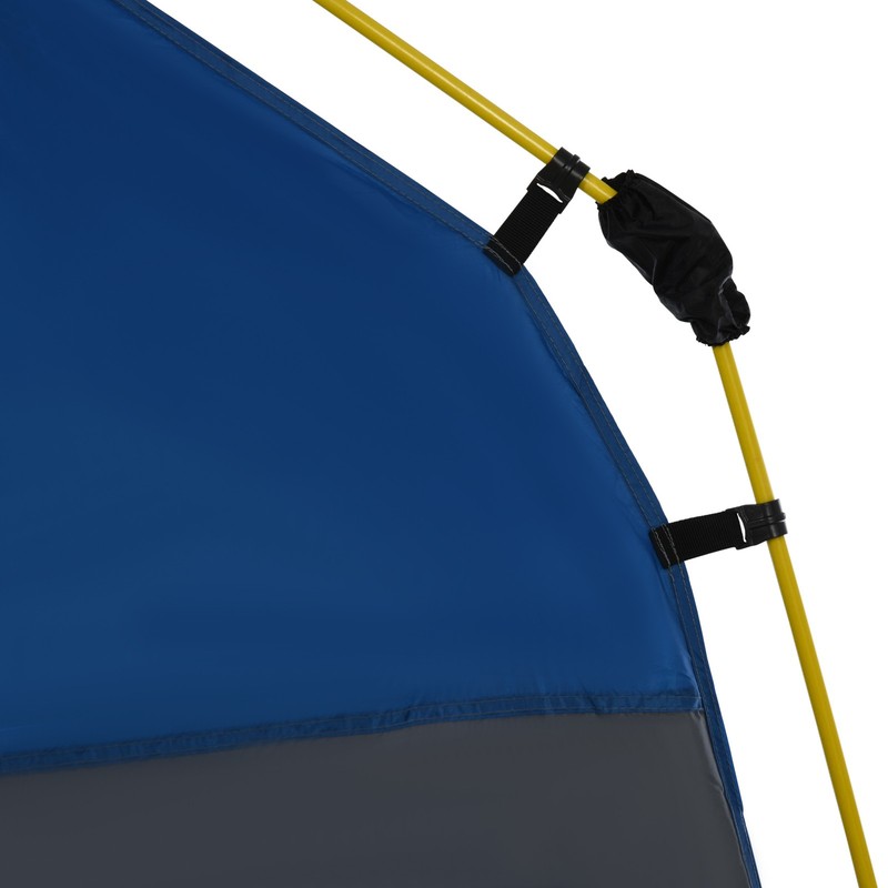 4 Person Pop Up Camping Tent Quick Setup Automatic Hydraulic Family Tent Blue gallery
