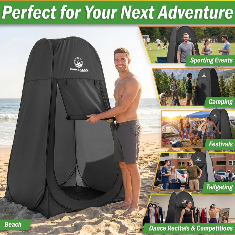 Pop Up Pod Privacy Shower Tent, Dressing Room, or Portable Toilet Stall with... gallery