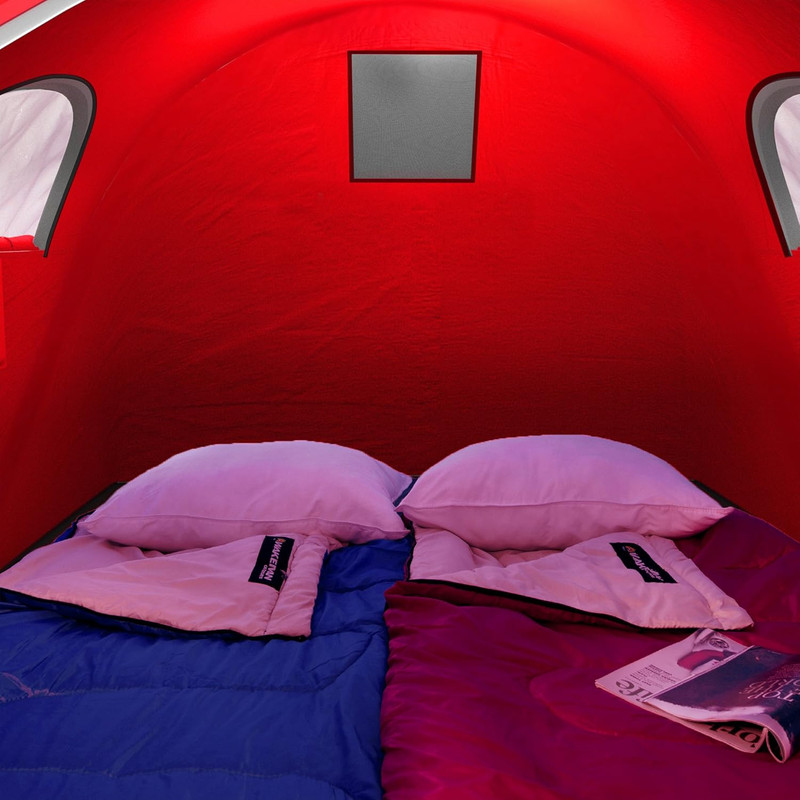 2 Person Pop up Tent with Dual-Layer Door and Carry Bag - Water-Resistant Tent f gallery
