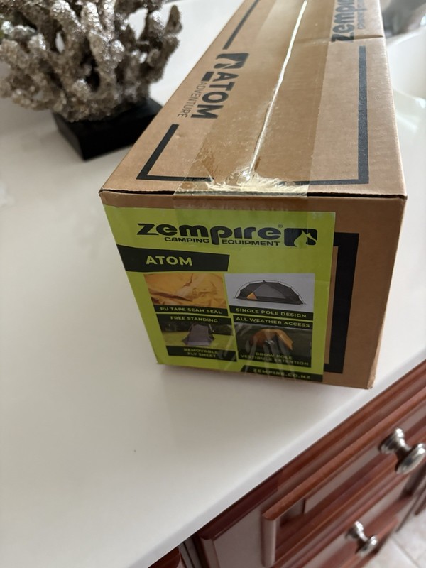 Zempire Atom Tent: 1-Person 3-Season Orange, One Size
