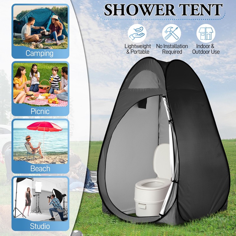 Camping Portable Outdoor Pop-up Toilet Dressing Fitting Room Privacy Shelter gallery