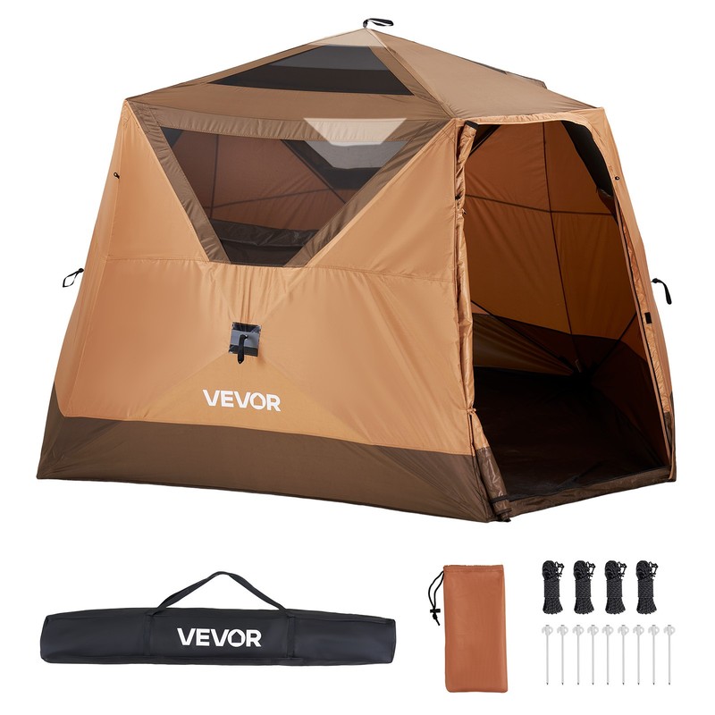VEVOR Camping Tent 6 Person Instant Cabin Tent Large Family Pop Up Tent Rainfly gallery