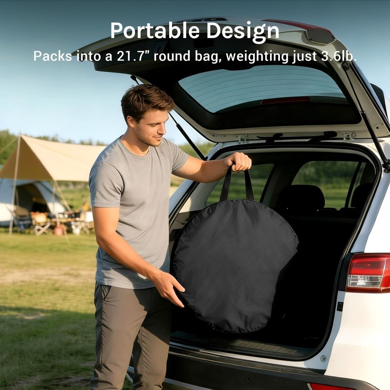 Wolfwise Pop Up Shower Tent for Camping, Portable Instant Changing Tent with ... gallery