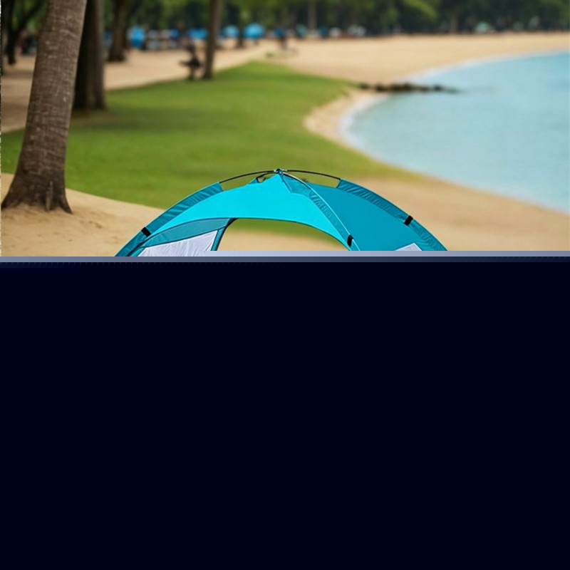 Sun Protection Beach Tent 2-3 Persons Portable Outdoor Camping Tent With 2 Doors