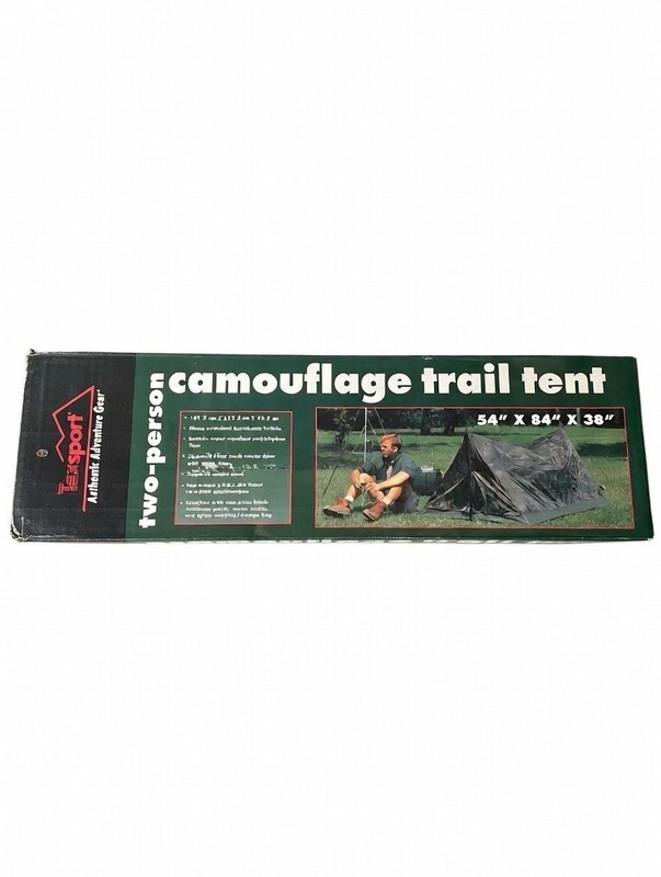 Texsport Camouflage Trail Tent Model 01905 NOS