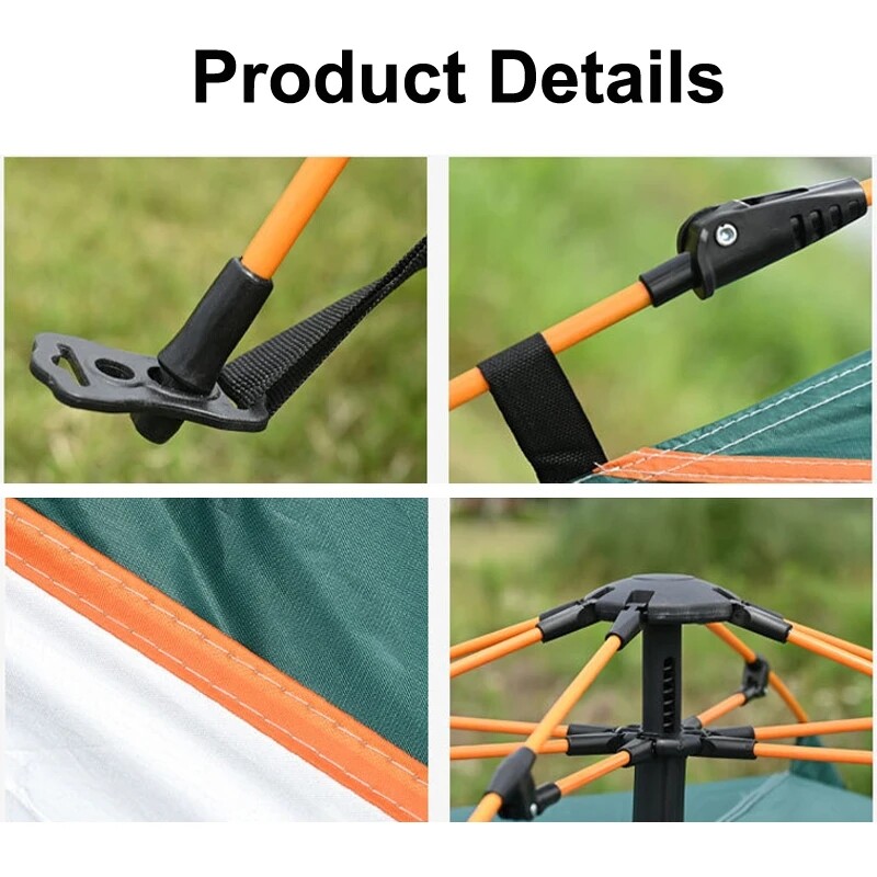 3-4 Person Automatic Camping Tent Hiking Instant Canopy Pop Up Tents Waterproof gallery