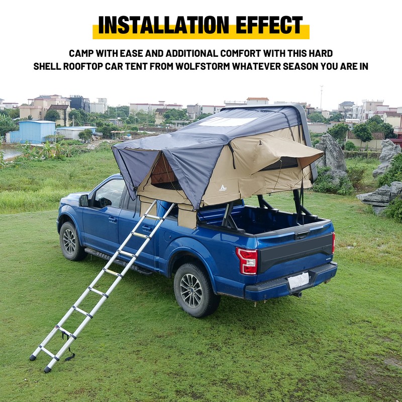 Roof Top Tent Car Roof Tent Truck SUV Travel Camping Tent Camping 2-3 Persons gallery