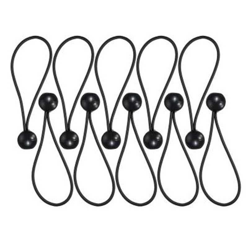 Convenient Elastic Tarp Ties 30pcs Ball Tie Rope for For tent Canopy Hiking gallery