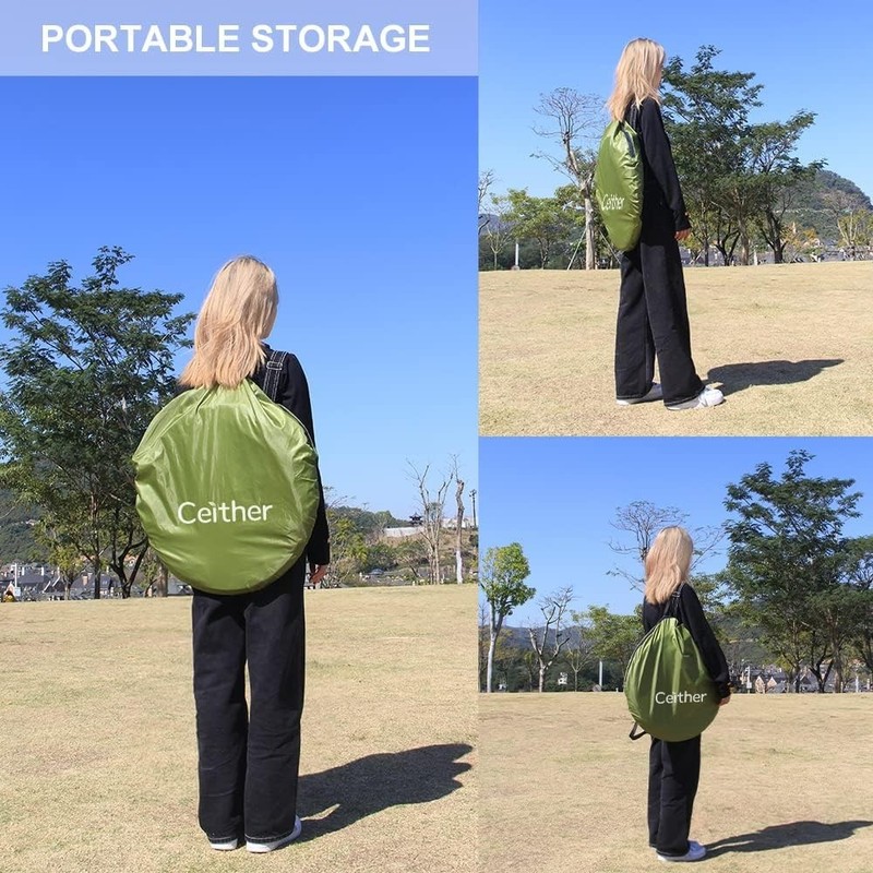 Lightweight Pop-Up Shower Tent - Spacious Outdoor Privacy Shelter for Campers gallery