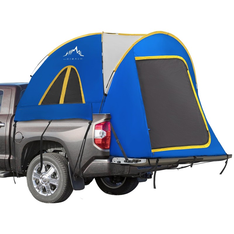 Pickup Truck Tent, Waterproof PU2000mm Double Layer for 6.5 FT Truck Bed, Por…
