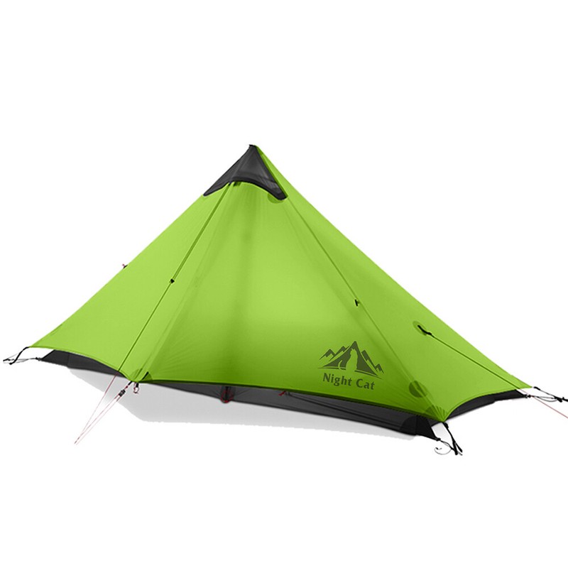 Night Cat Ultralight Trekking Pole 1-Person Backpacking Tent Professional Waterp