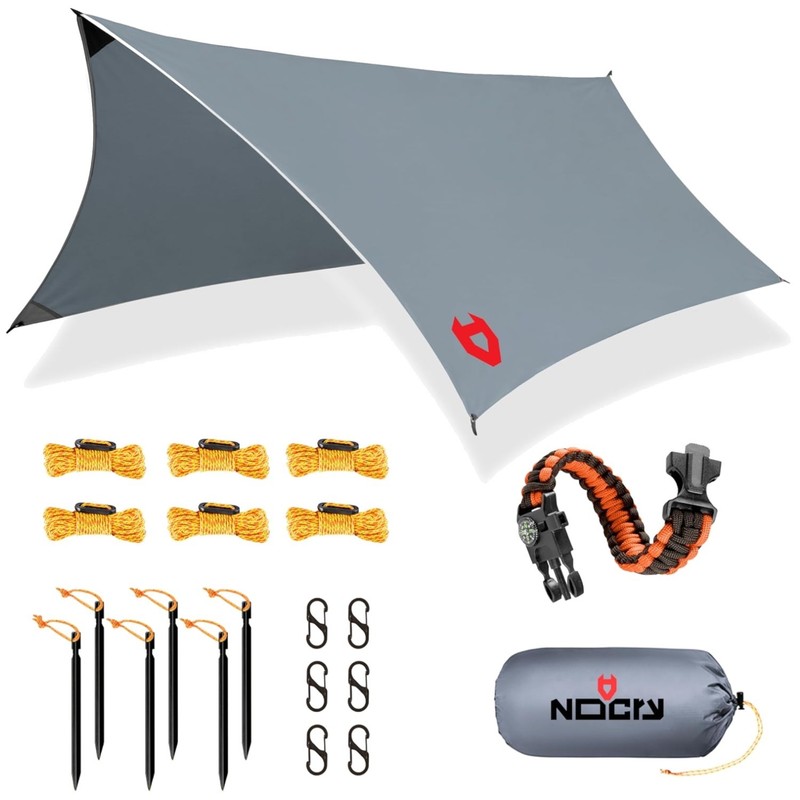 Survival Rain Fly Shelter for Backpacking – Multiple Colors