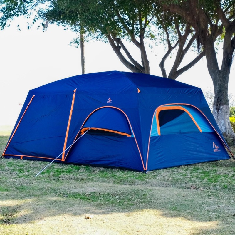 Extra Large Tent 12 Person,Family Cabin Tents,Full Rainfly,2 Bay-Windows,2 Ro... gallery