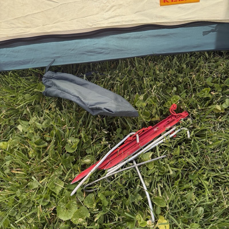 Kelty Streamside 2 2-Person 3-Season Dome Tent Gray/Blue w/ Poles Stakes gallery