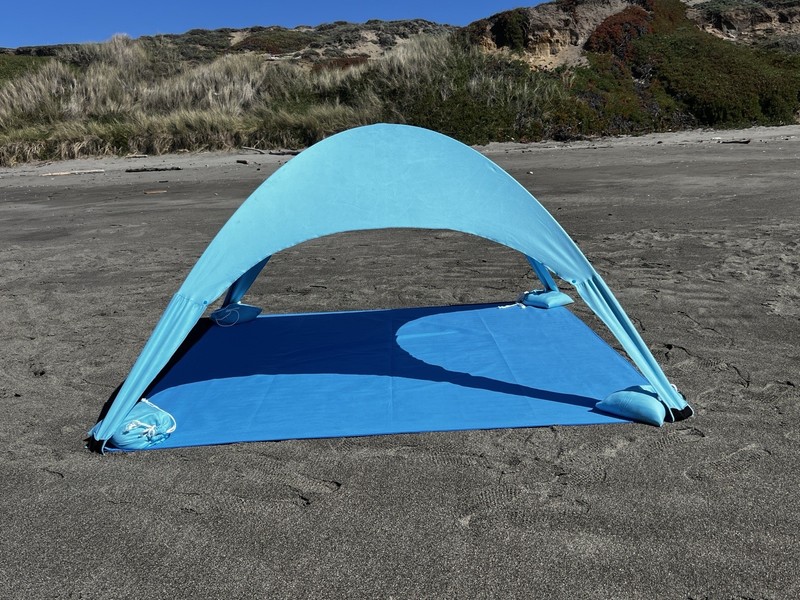 “Bechit – The All-in-One Beach Shade & Towel Tent” «Blue & Blue»