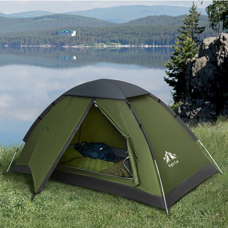 2 Person Tent Backpacking Lightweight Tents Hiking Sun Shelter Waterproof gallery