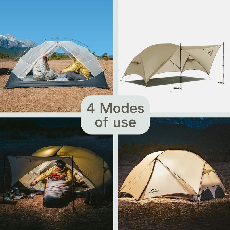 Naturehike Mongar UL Tent [2025 Upgrade] 1.5kg/3.3lb Ultralight Tents,1/2 Per... gallery