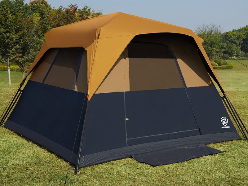 6 Person Camping Tent, Blackout Design Tent for Camping Instant Cabin Tents f…