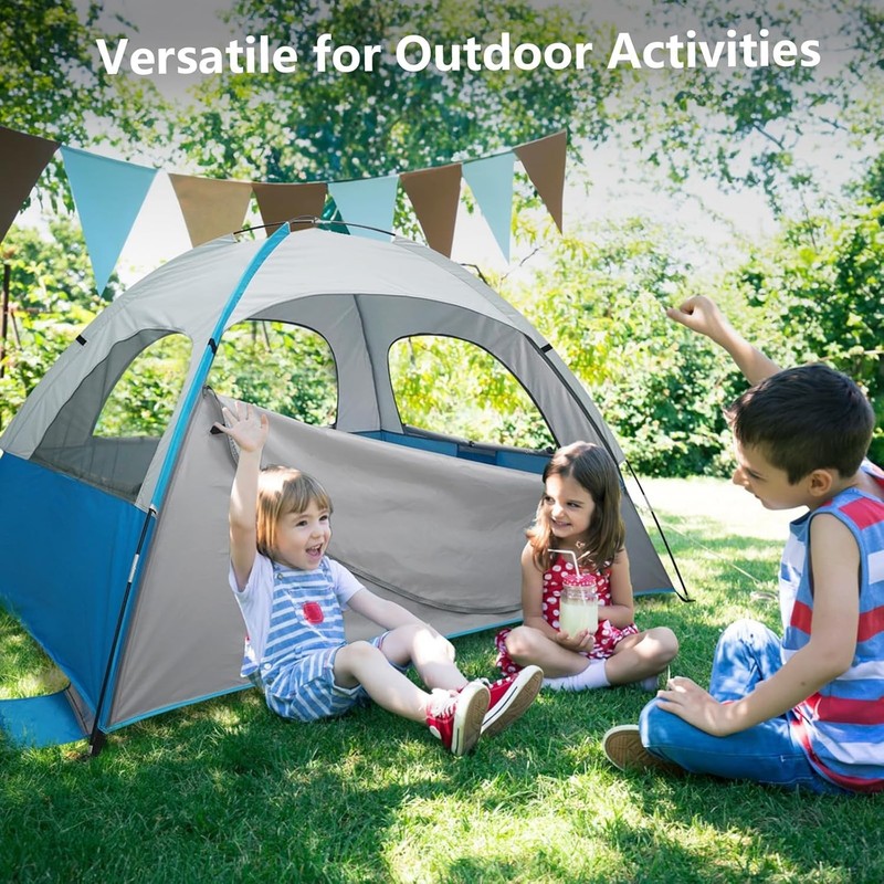 Spacious Outdoor Sun Shelter Tent with Fiberglass Frame for Family Adventures gallery