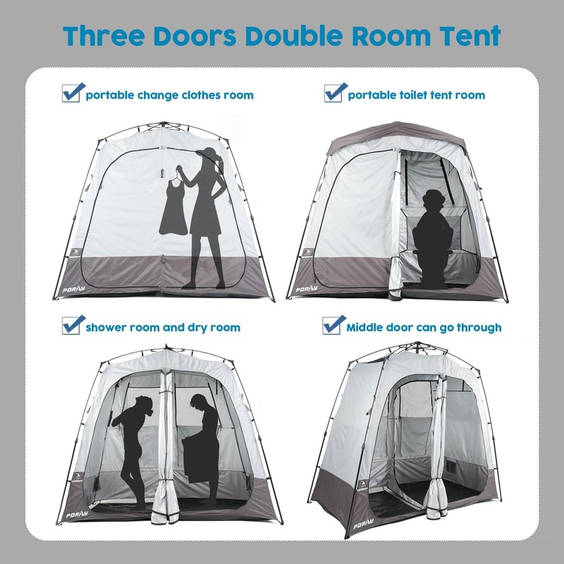 Portable Camping Shower Tent Deluxe Changing Room Easy Set Up Privacy Shelter... gallery