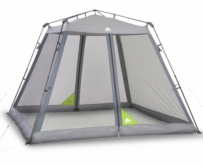Ozark Trails 10 ft x 10 ft Screen House Shade Canopy with Screen Grey Gray
