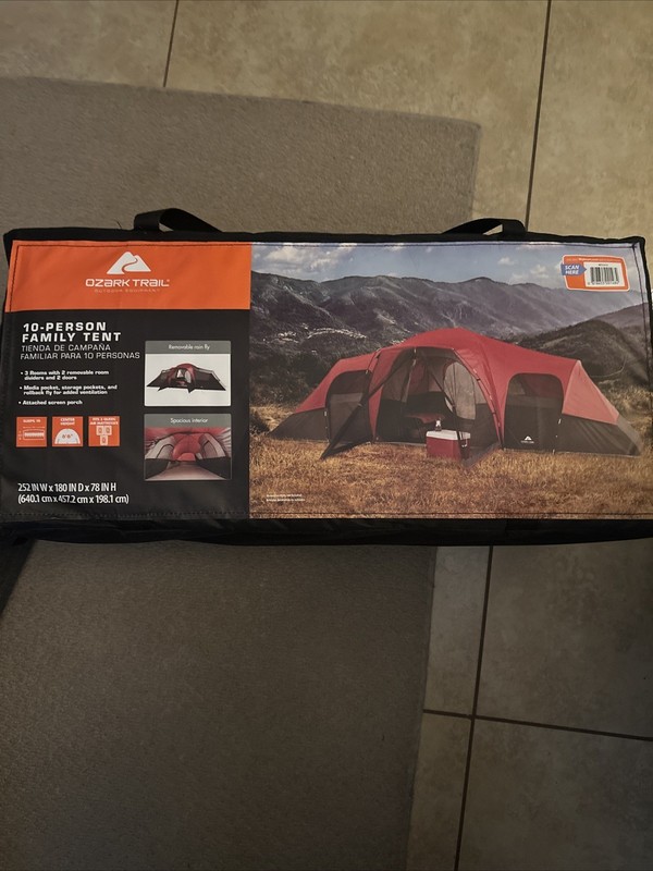 Ozark Trail 10-Person Family Camping Tent, BRAND NEW, NEVER USED