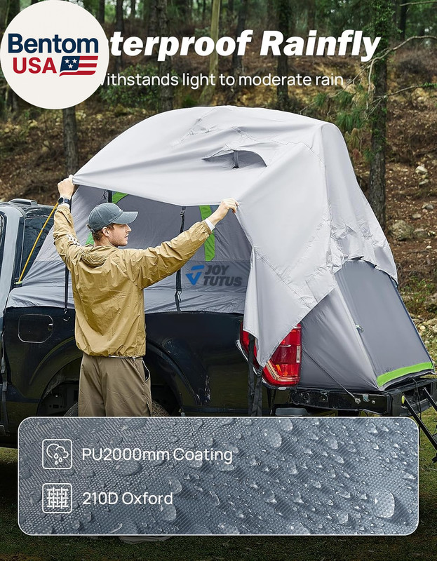 Pickup Truck Tent 5Ft 2.0, Waterproof Pu2000Mm Double Layer for 2 Person, Portab gallery