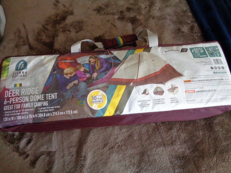 SIERRA DESIGNS DEER RIDGE 6-Person Dome Tent Family Camping Quick Set Up