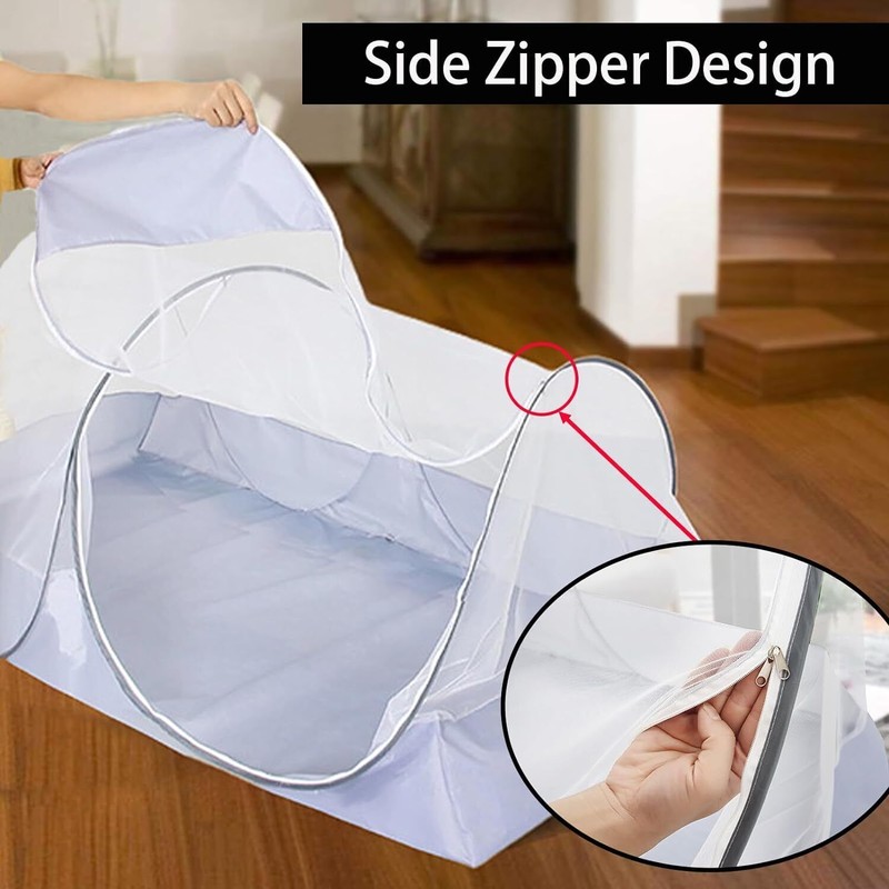 Portable Mosquito Net Tent Foldable Travel Camping Patio Mesh Net Tents Pop-Up gallery