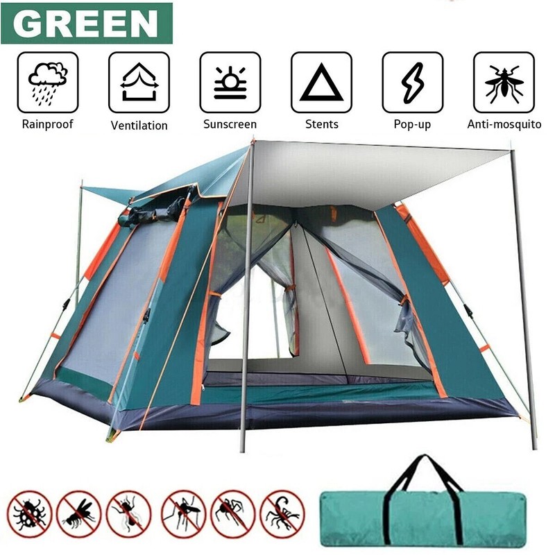 4-5 People Automatic Instant Pop Up Tent for Camping Tent Waterproof UV Protect gallery