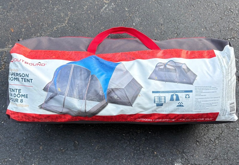 Outbound 8 Person 3 Season Easy Up Camping Dome Tent with Rainfly Model 765453
