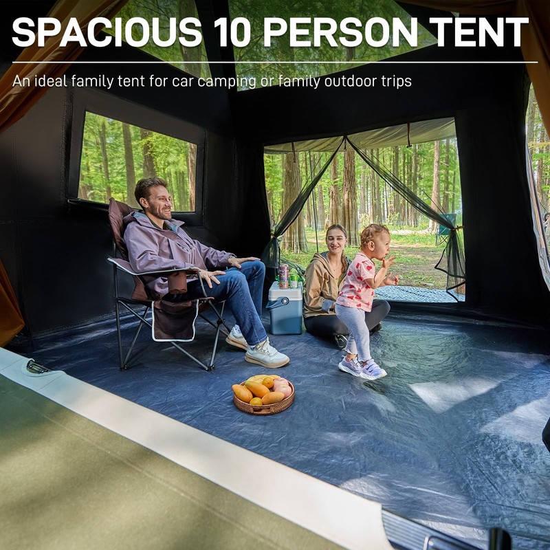 EVER ADVANCED 10 Person Camping Blackout Design Tent, Multi Room Tent for Family gallery
