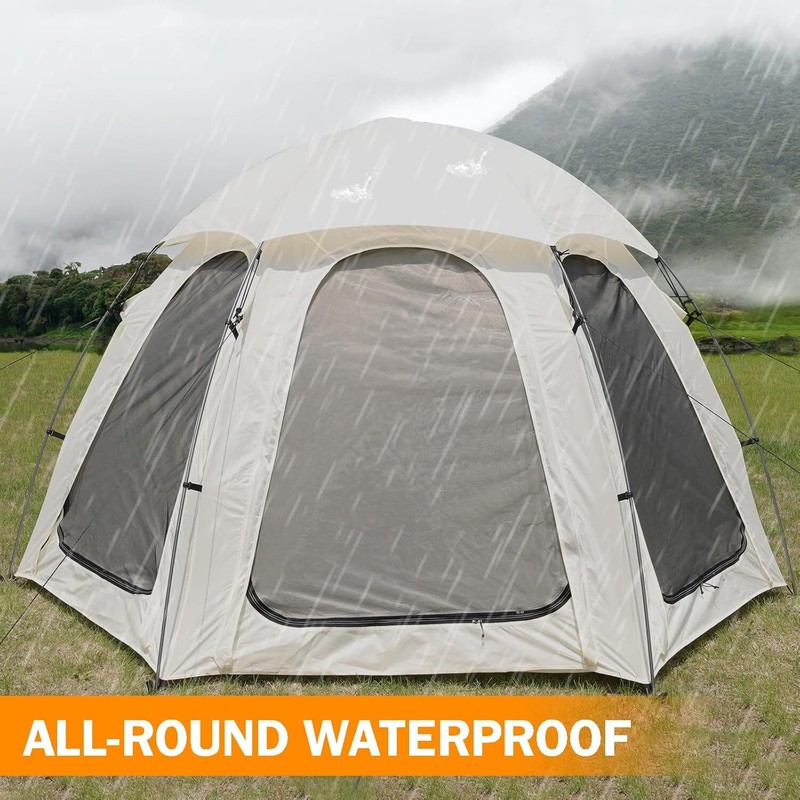 Portable Screen House Tent 4-6 Person Canopy Sun Shelter Waterproof for Camping gallery
