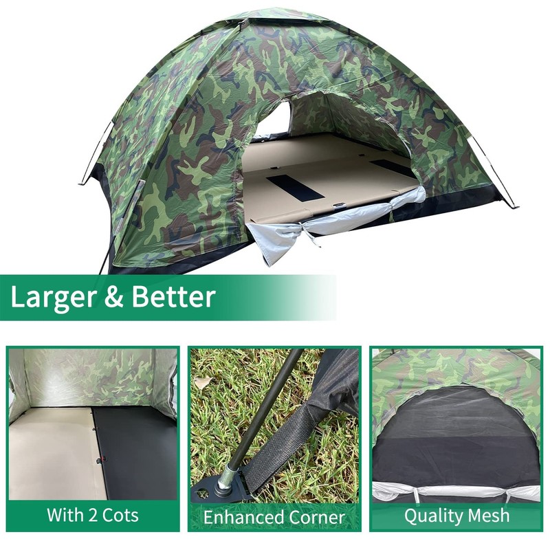 Sutekus 2-Person Camo Tent: Lightweight escape pod for your outdoor antics! gallery