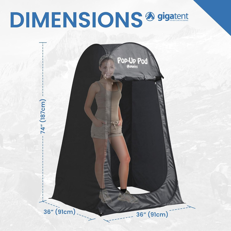 Pop up Pod Changing Room Privacy Tent – Instant Portable Outdoor Shower Tent, Ca gallery