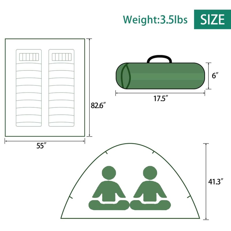 Sutekus 2-Person Camo Tent: Lightweight escape pod for your outdoor antics! gallery