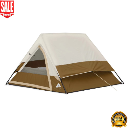 3 Person Cabin Camping Tent with Screened Porch and Rainfly Shelter 7' x 7'