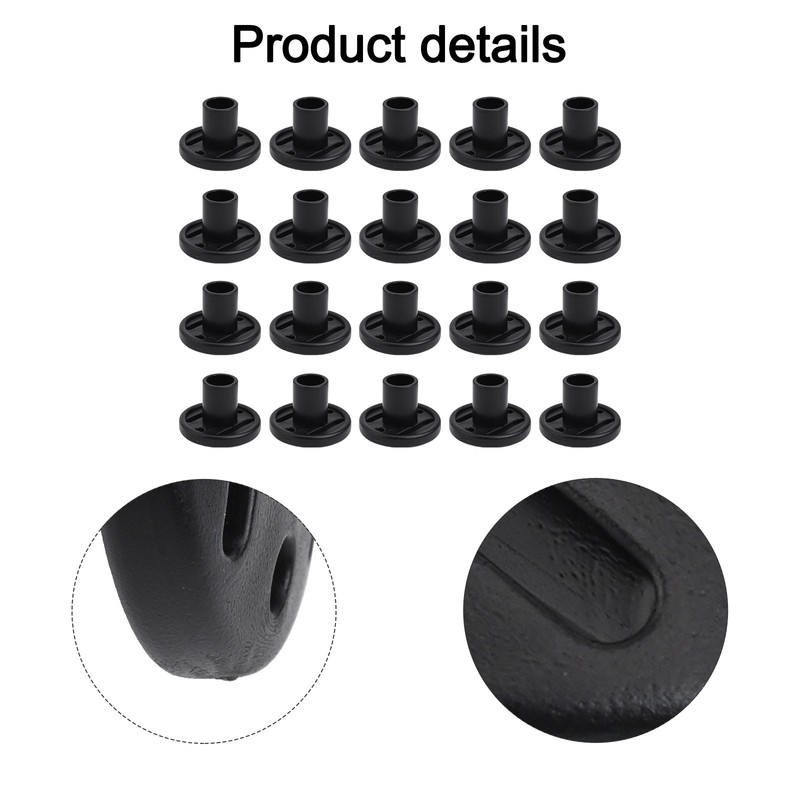 Puncture Resistant Tent Pole Tips 20pcs Made from Anti Rust ABS Material gallery