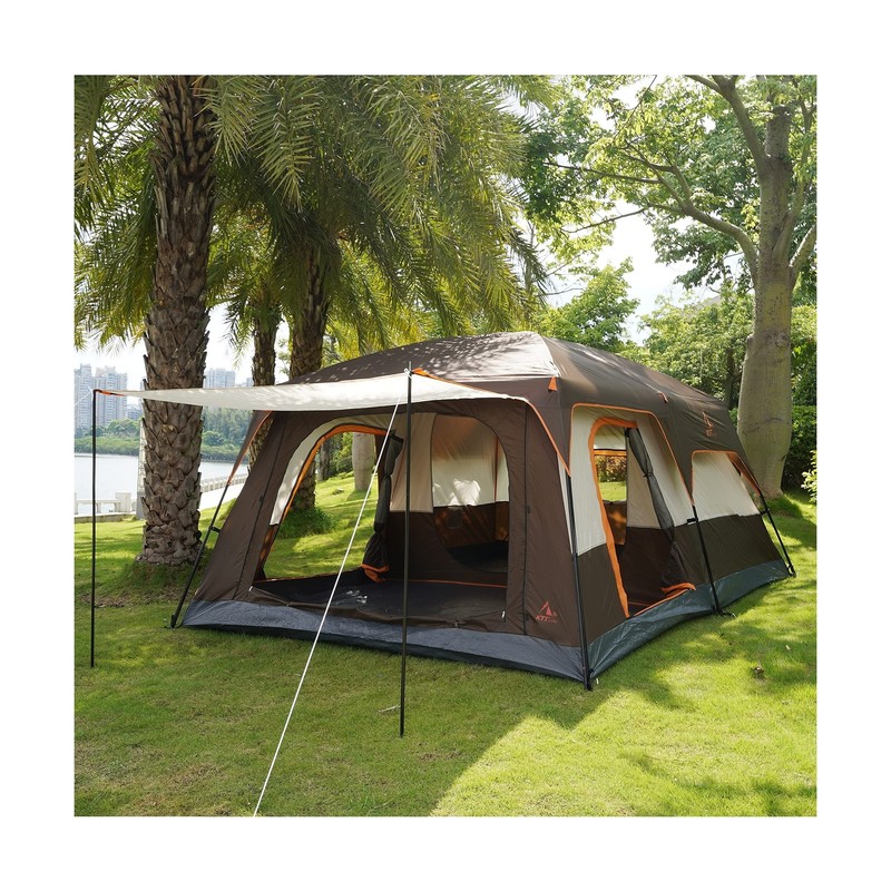 KTT Extra Large Tent 10-12-14 Person(B),Family Cabin Tents,2 Rooms,3 Doors an... gallery