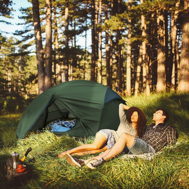 Camping Tent for 2 Person, Lightweight Backpacking Tent Waterproof Windproof ... gallery