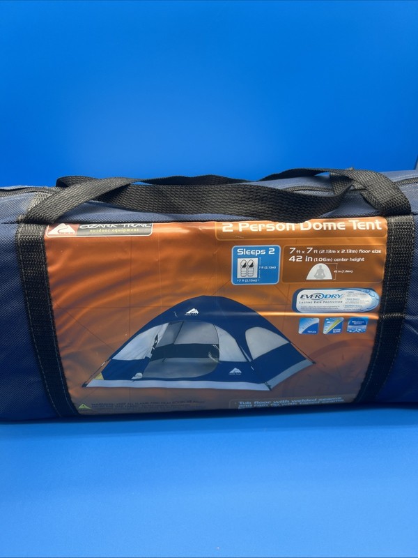 Ozark Trail Tent 2 Person Dome 7ft x 7 ft x 42in In Carry Bag gallery