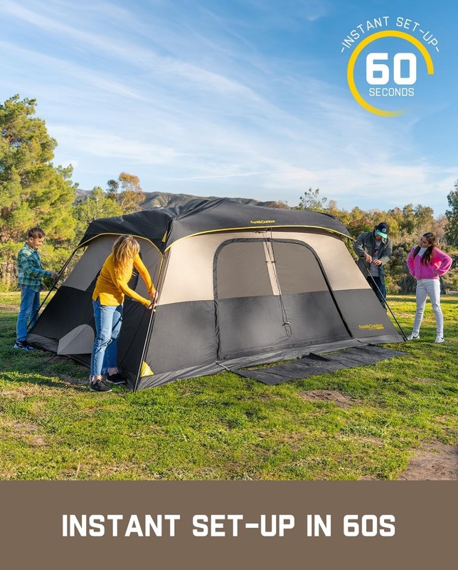 FanttikOutdoor Camping Tent 4-10 Person Instant Cabin 60s gallery