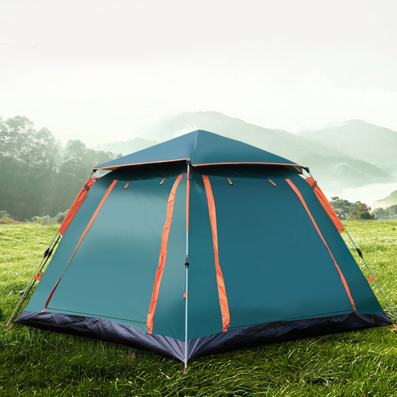 94"x94"x61" 3-4 Person Pop Up Tent Waterproof Family Camping Hiking Cabin Tents gallery