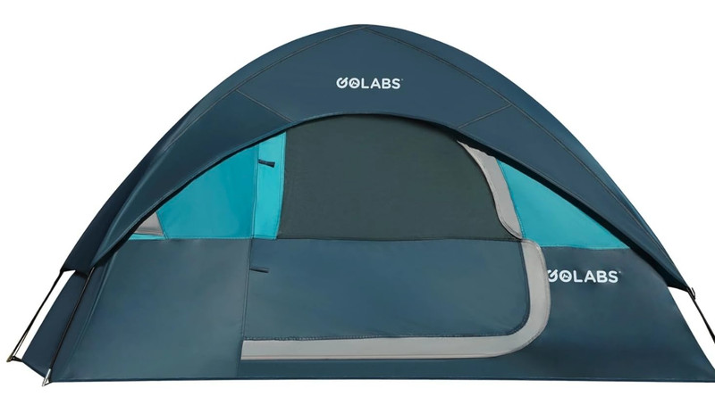 2 Person Camping Tent, Easy Set Up in 3 Mins, PU1500mm Waterproof w/Mesh Top