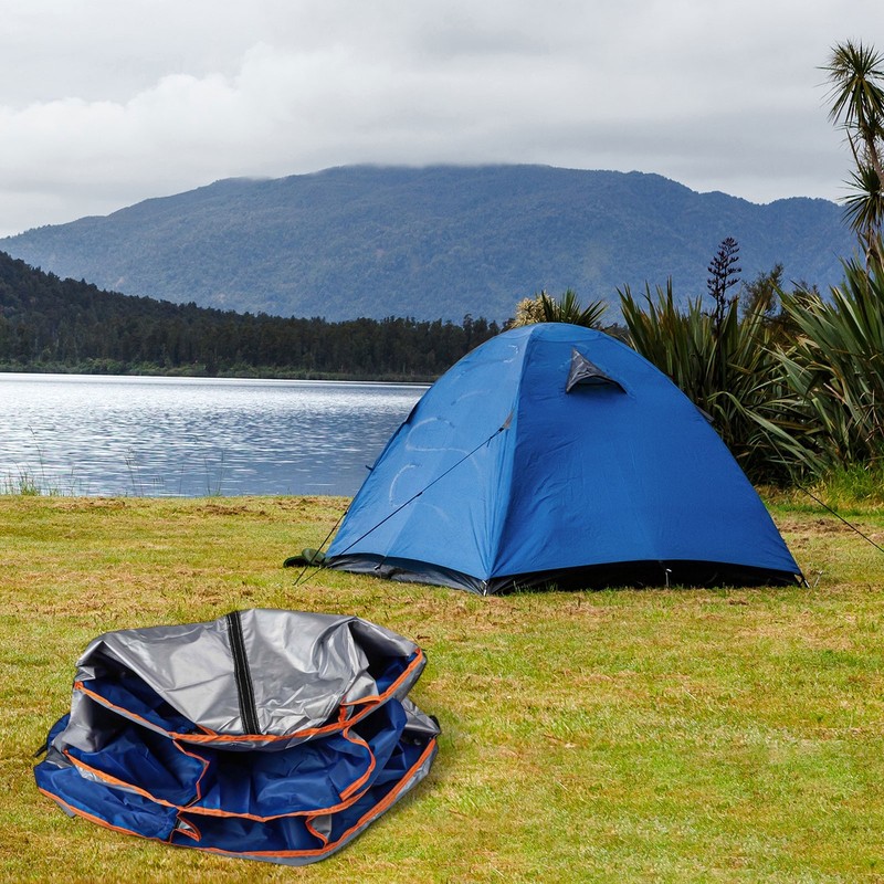 Portable 9 Shelf Storage Tent Perfect for Organizing Camping Shoes and Gear gallery