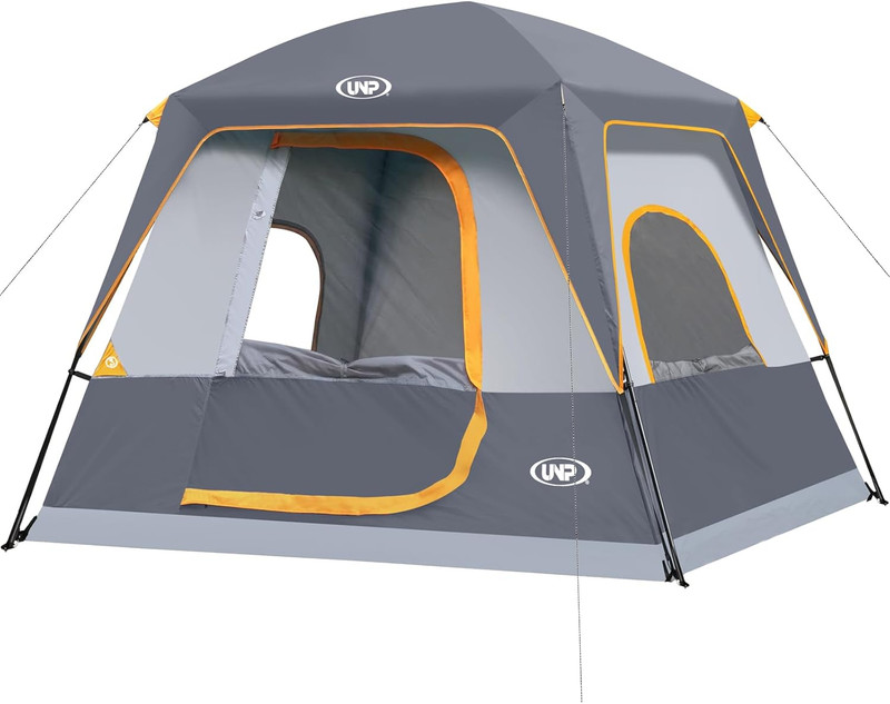 2/4/6/8 Person Tent, Portable Cabin Tent, Camping Tent 4-Person Easy Set Up, Wat