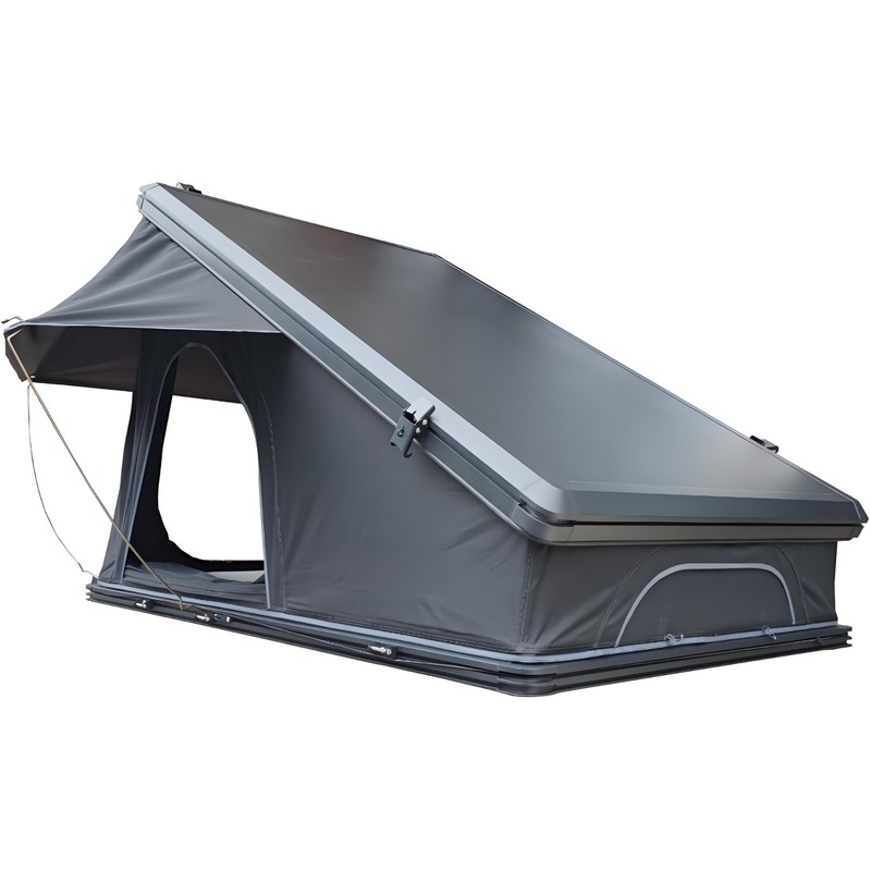 2-3 Pax Car Roof Top Tent Hardshell Overland Camping Tent w/ Ladder for Van Jeep