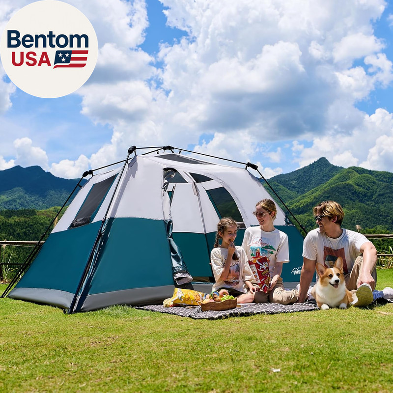 6 Person Instant Camping Tent with Rainfly, 60S Easy Setup Family Cabin Tent 10X gallery