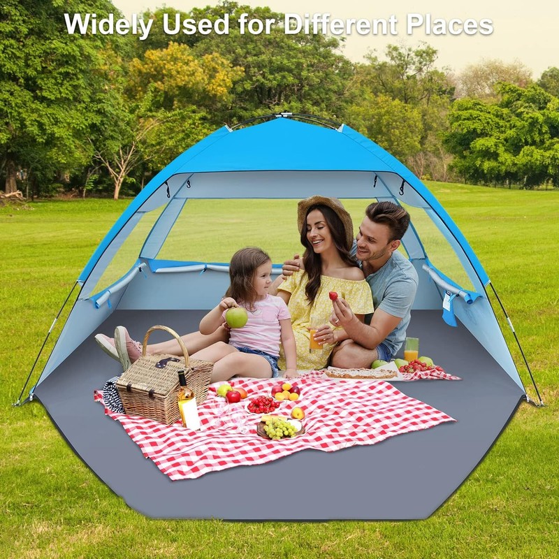 Tienda De Campana Para La Playa, Refugio Solar Uv, Toldo Ligero Para La Playa, gallery